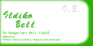 ildiko bell business card